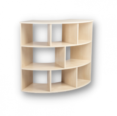 OS02 - 3 Tiers 8 Compartments Sweeping Shelf with no backing