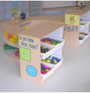 Cubbies/Open Shelves